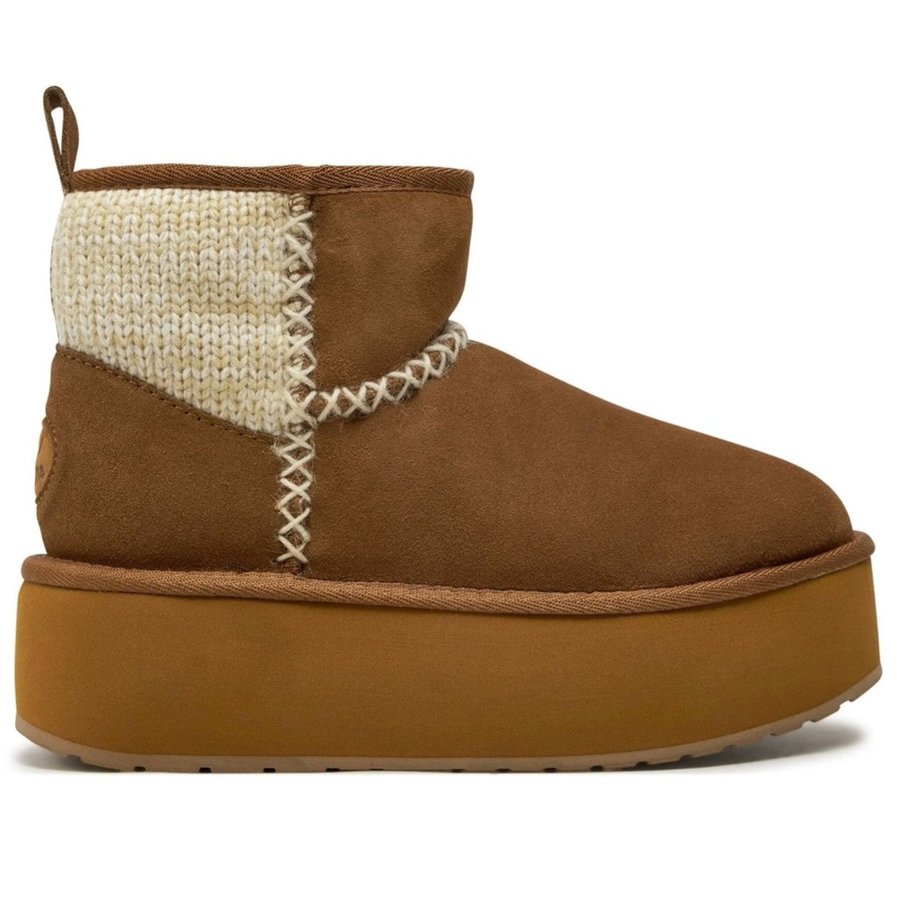 EMU Australia - Stinger Knit Flatform Womens Boot/SIZE 11/CHESTNUT - Picture 9 of 15